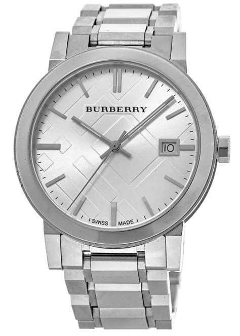 burberry round bracelet watch 38mm|Burberry Men's BU9000 Large Check Stainless Steel Bracelet .